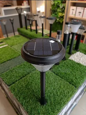 Solar Disc Stake Garden Path Light – LED Outdoor Lawn Lamp