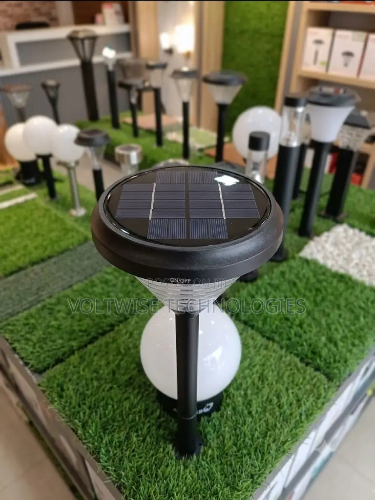 Solar Disc Stake Garden Path Light – LED Outdoor Lawn Lamp