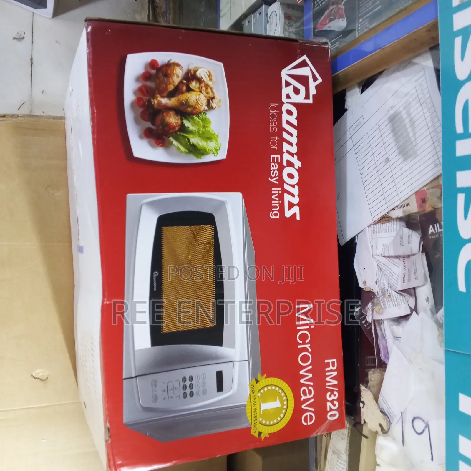 Ramtons RM/320 - Digital Microwave, 700W - 20L - Silver (1YR WRTY)