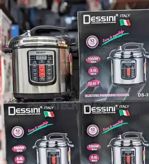 6L Dessini Electric Pressure Cooker 1000W – Stainless Steel