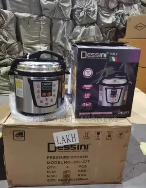 6L Dessini Electric Pressure Cooker 1000W – Stainless Steel