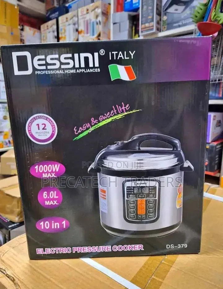 Dessini DS-379 10-in-1 Electric Pressure Cooker – 6 Litres