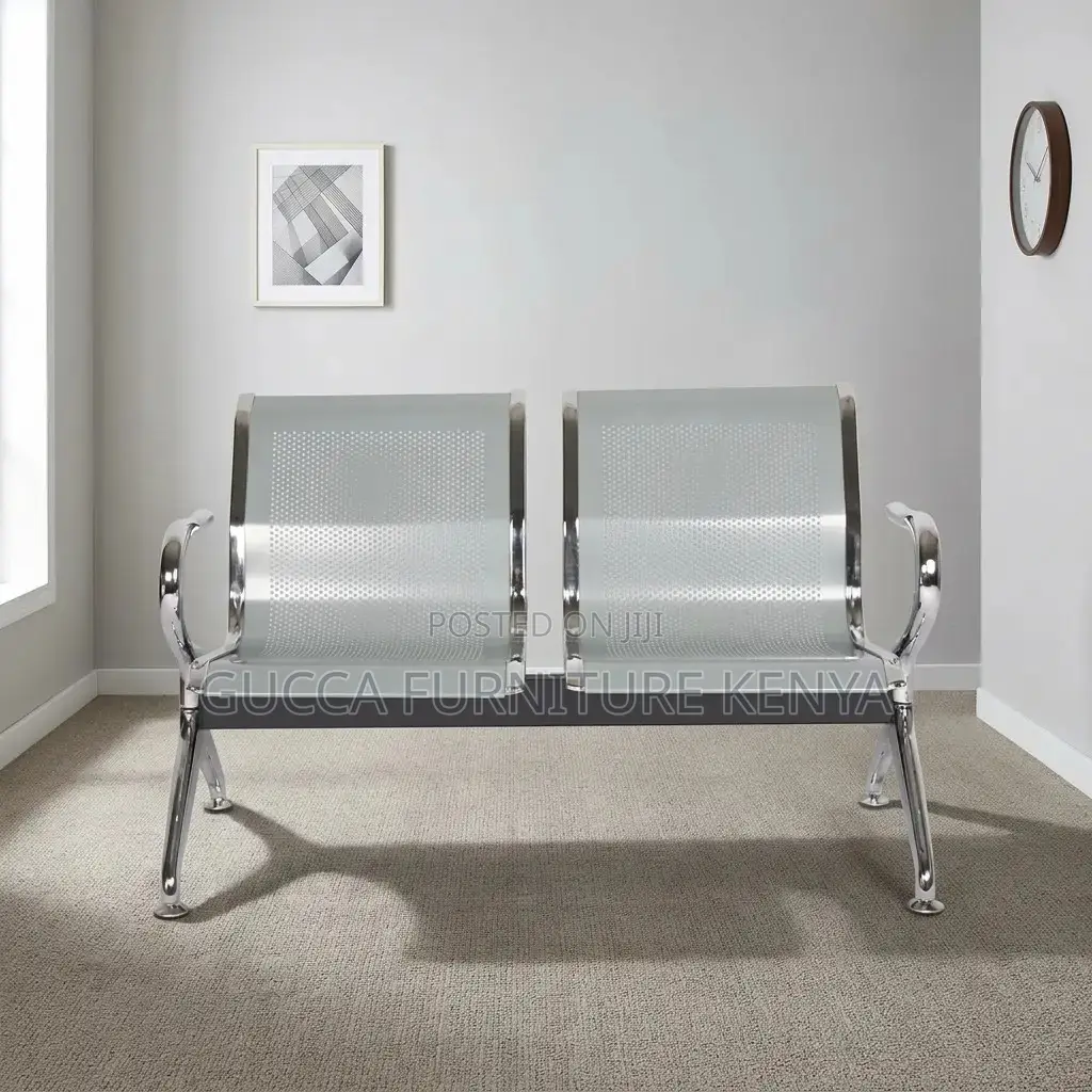 2-Seater Non Padded Waiting Bench