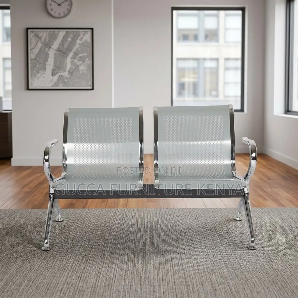2-Seater Non Padded Waiting Bench
