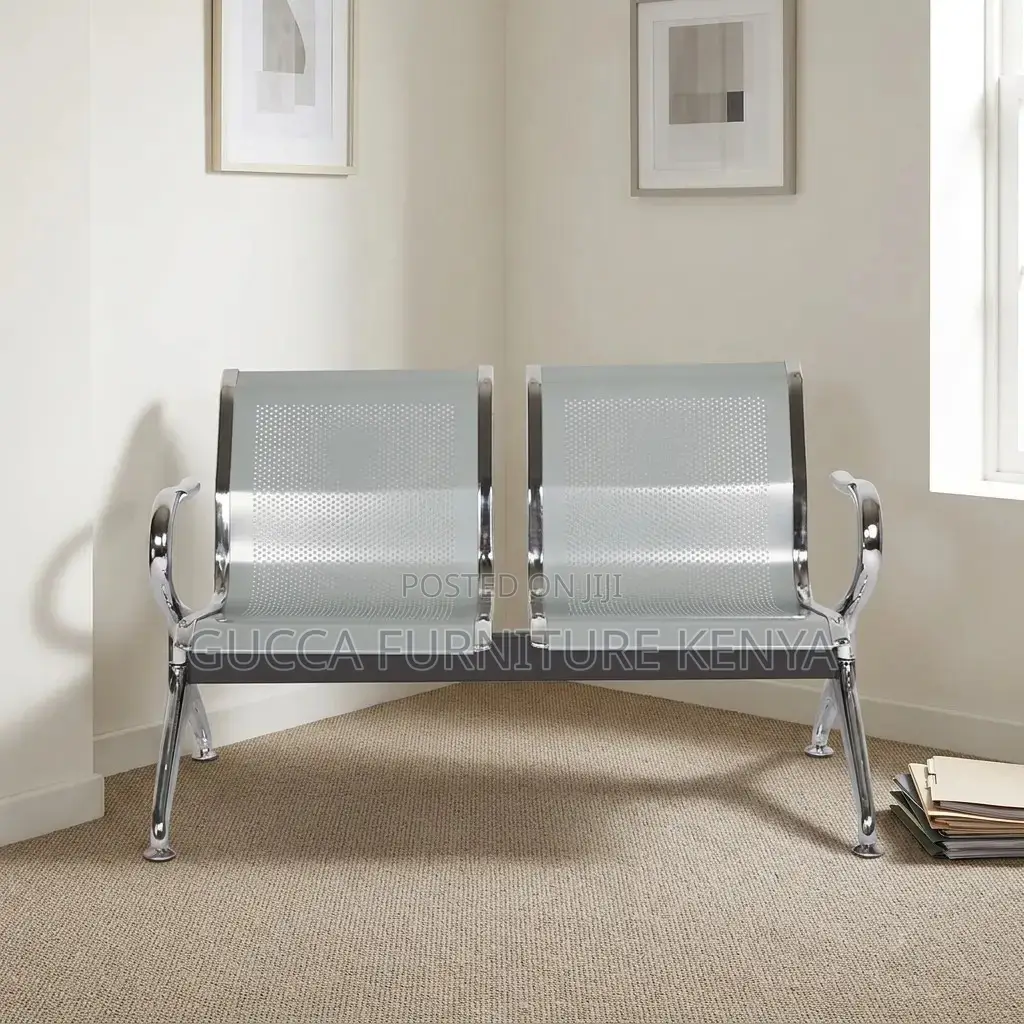2-Seater Non Padded Waiting Bench