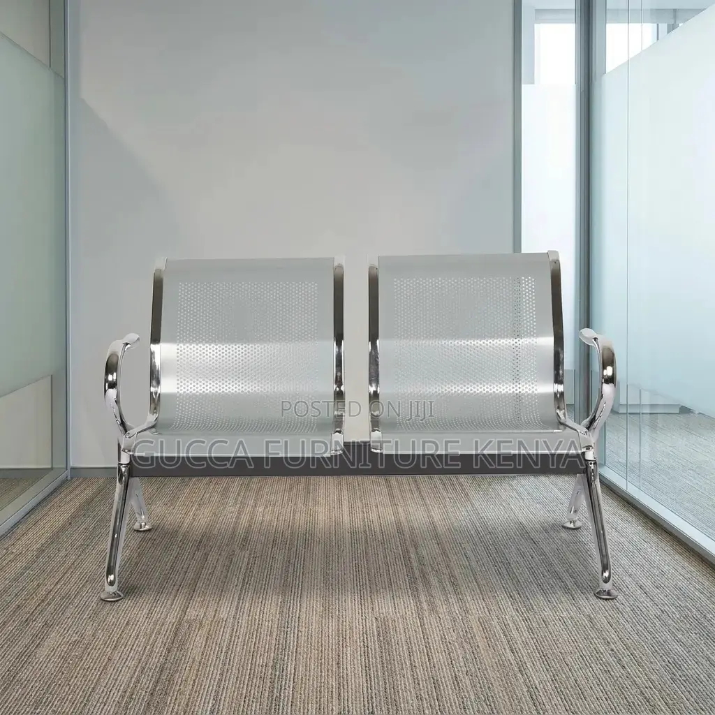 2-Seater Non Padded Waiting Bench