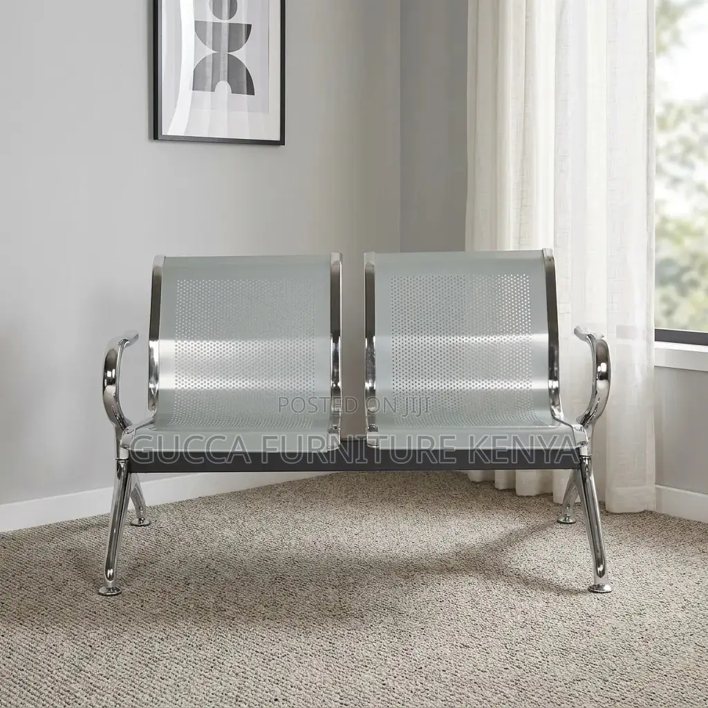 2-Seater Non Padded Waiting Bench
