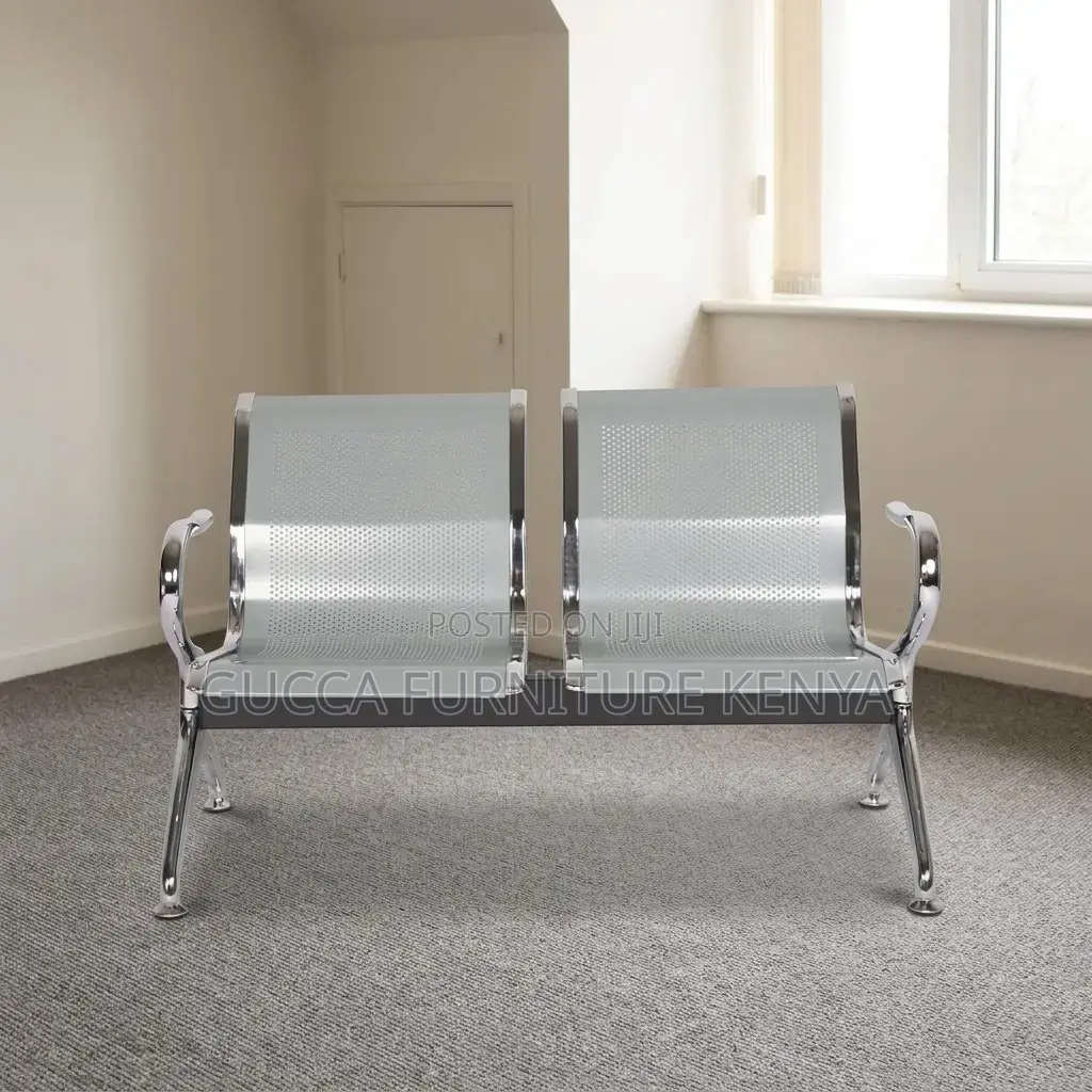 2-Seater Non Padded Waiting Bench