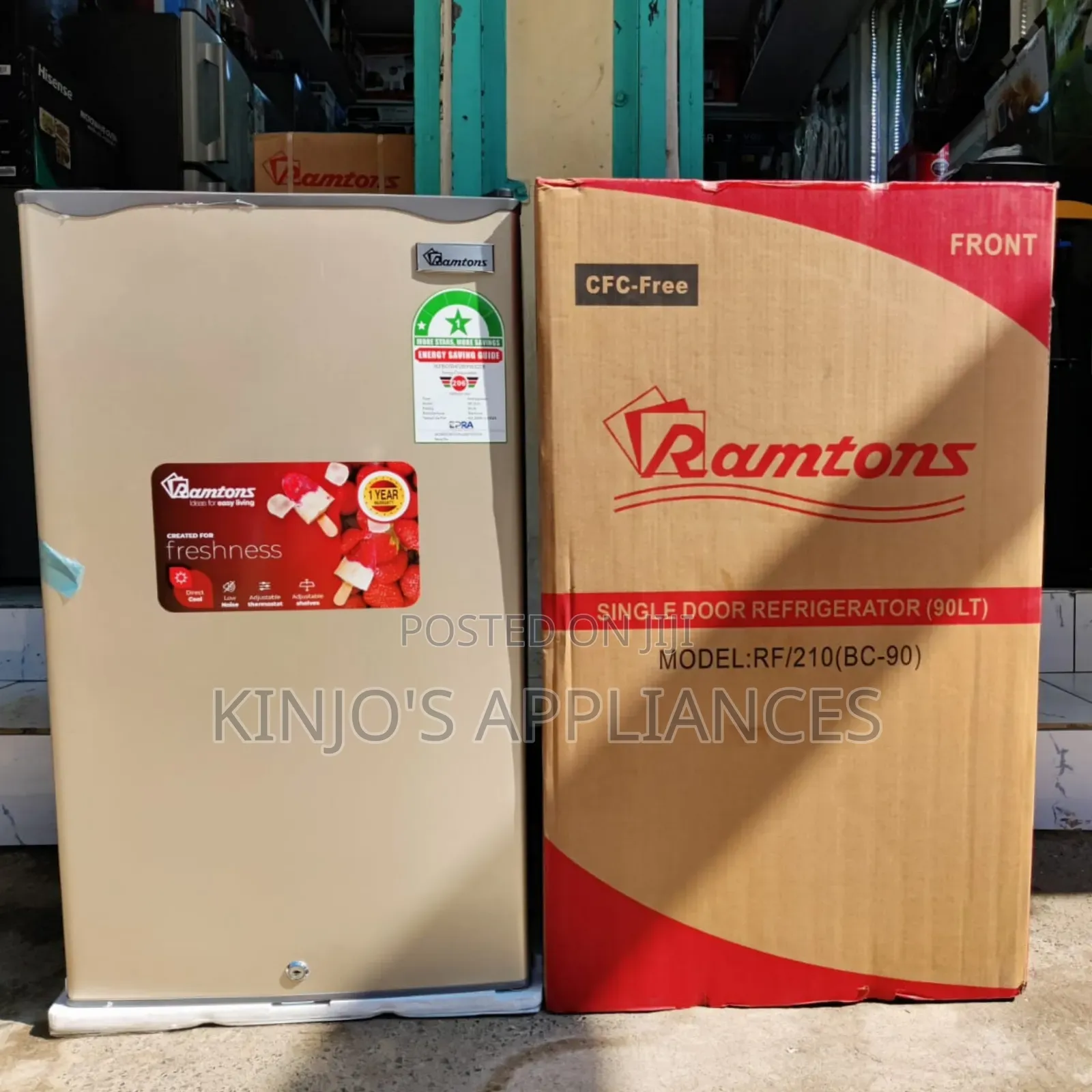 *Ramtons 90Litres Fridge RF210 Single Door Fridge
