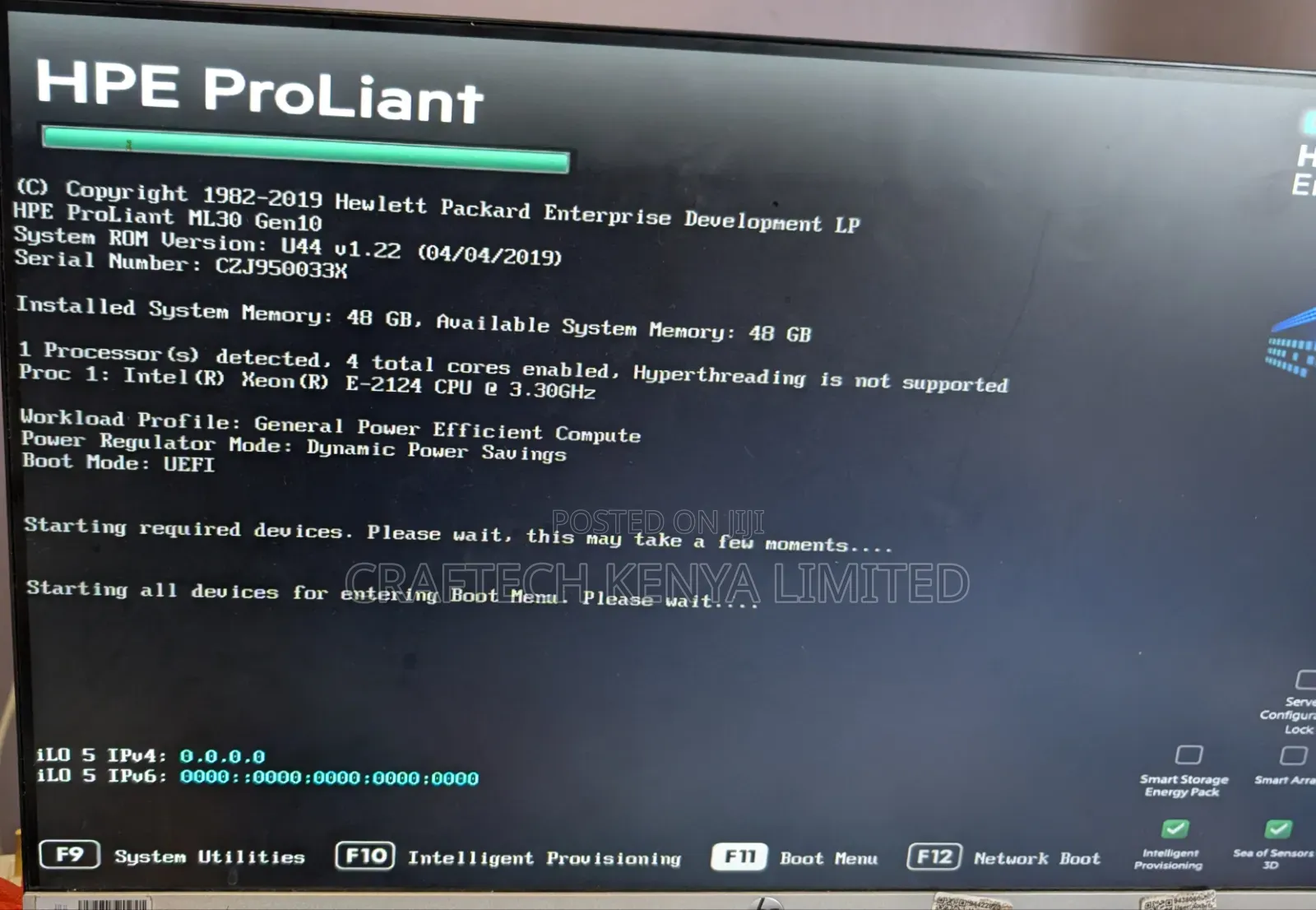 Server HP ProLiant ML 48GB Intel Xeon HDD 2T