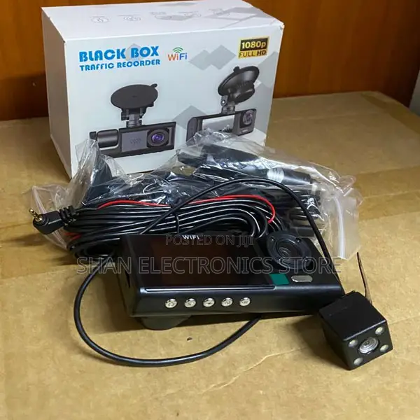 G-Sensor, Loop Recording, Night Vision 3Cam 1080p Car Driving Recorder