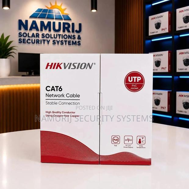 Hikvision CAT6 Pure Copper Cable | Network CCTV Cable