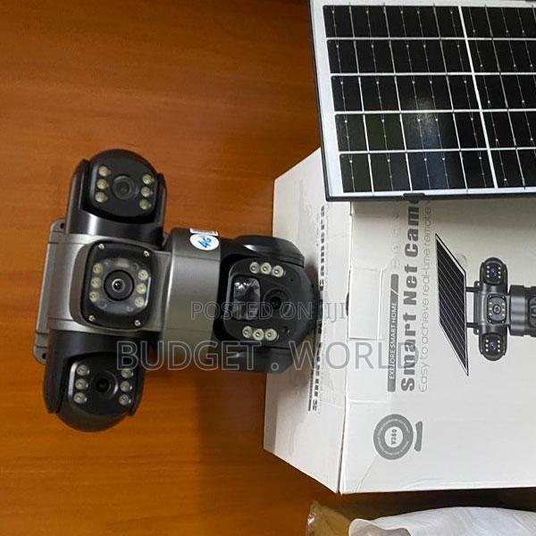 4G Solar Powered Triple Lens 360° Full HD Outdoor CCTV Camera