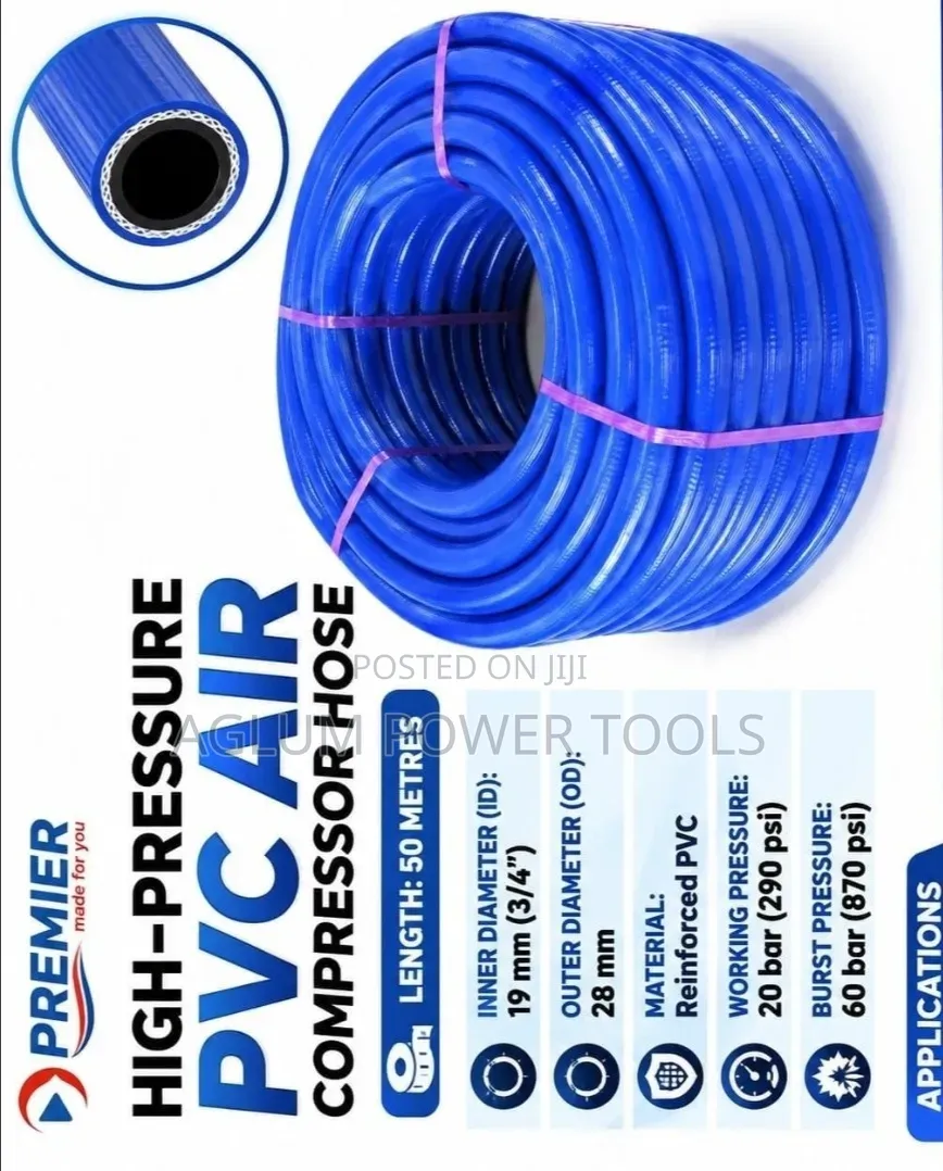 PVC Pipe 3/4 Air Compressor Hose Pipe 50M