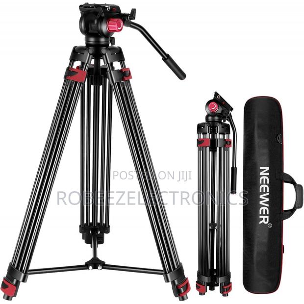 Neewer Heavy Duty Aluminum Alloy Camera Tripod Stand Fluid Head 8KG