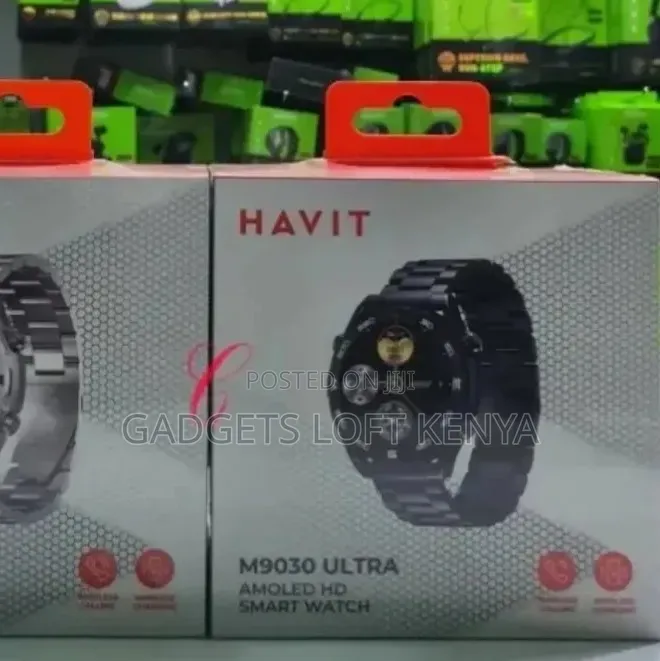 Havit M9030 Ultra *Metallic AMOLED* Wireless Charging Smart Watch