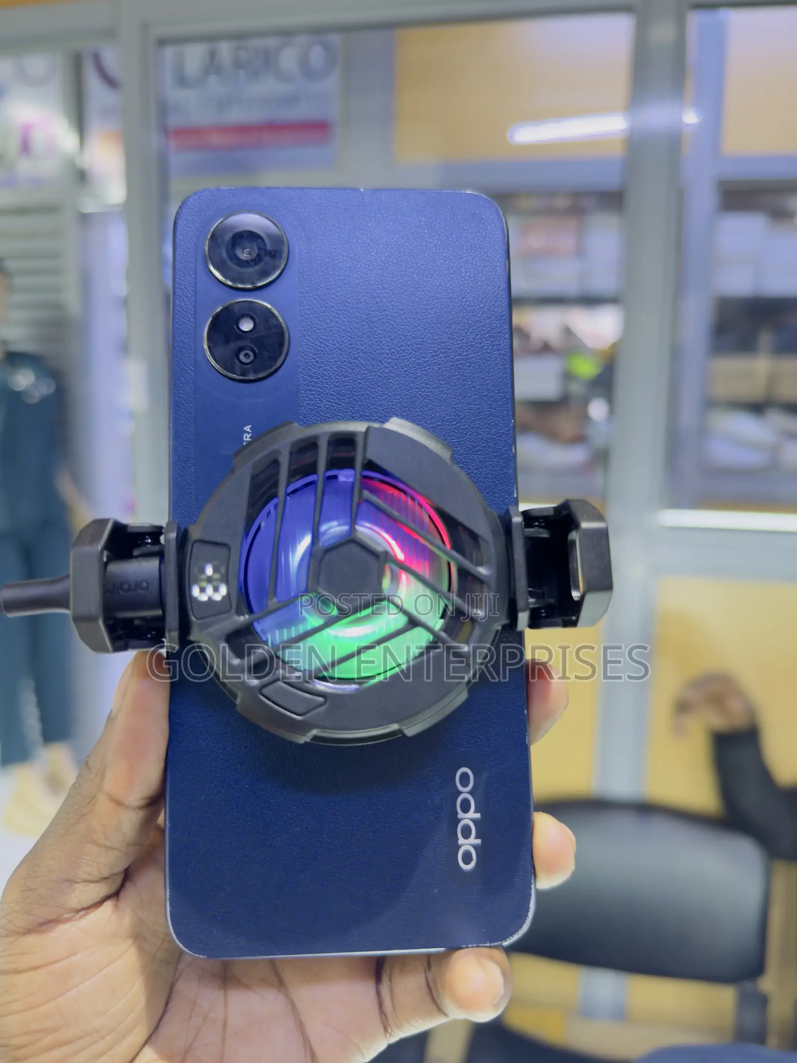 RGB LED Phone Cooler – High-Speed Cooling for Gaming Streaming