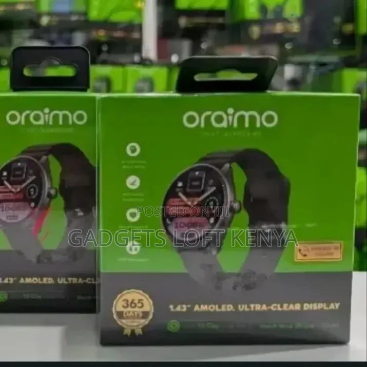 Oraimo Nova 2R Lite With Amoled Anti Scratch Panda Glass Smartwatch