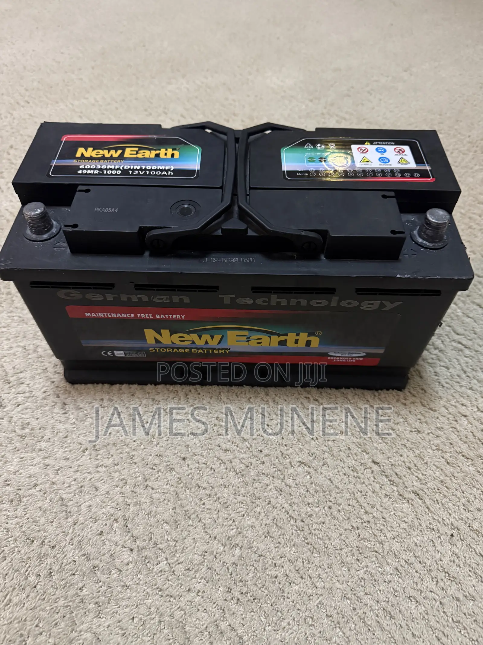 Din100 Car Battery