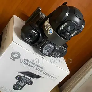 4G Outdoor Solar CCTV Camera With Triple Lens Panoramic 360° View