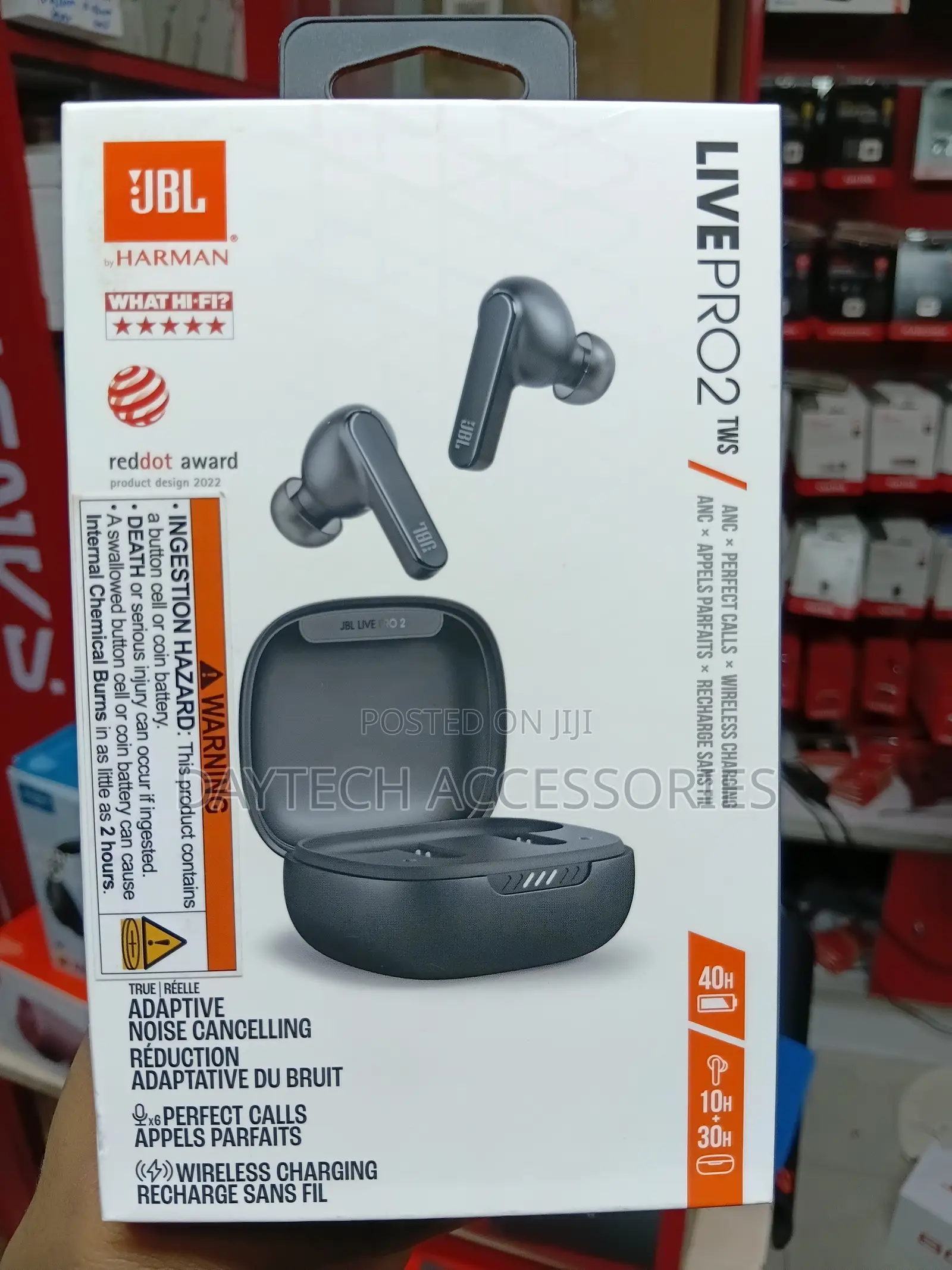 JBL Live Pro 2 True Wireless Noise Cancelling Earbuds - Black