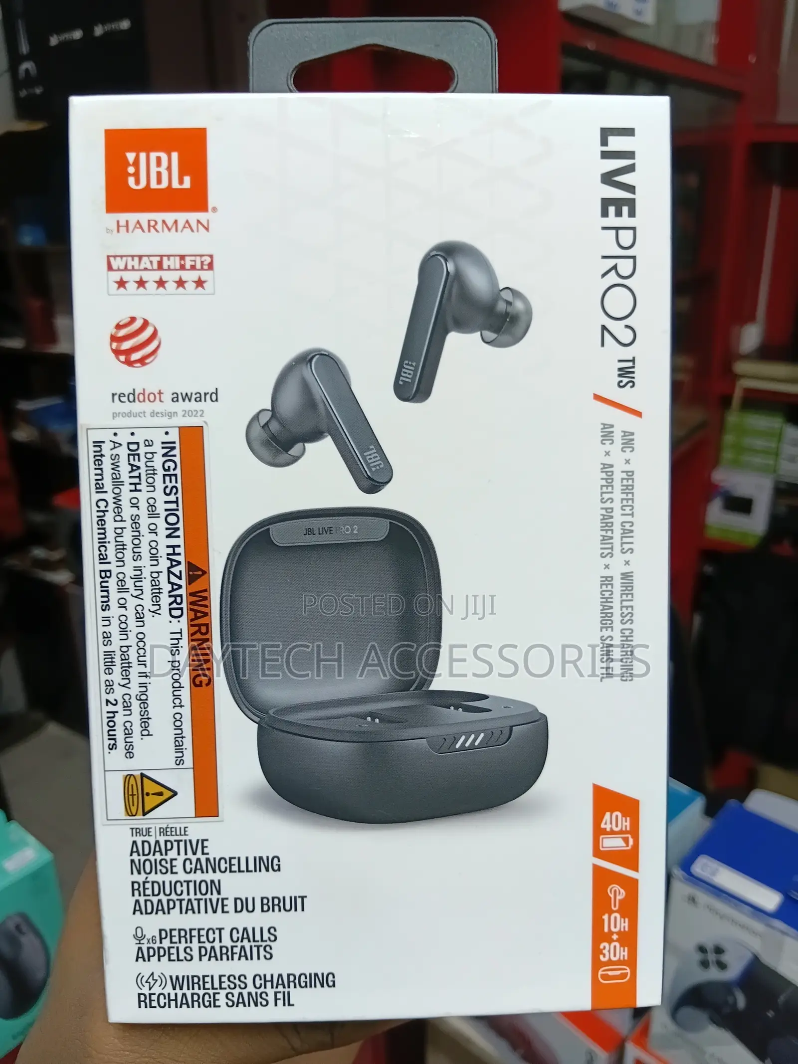 JBL Live Pro 2 True Wireless Noise Cancelling Earbuds - Black