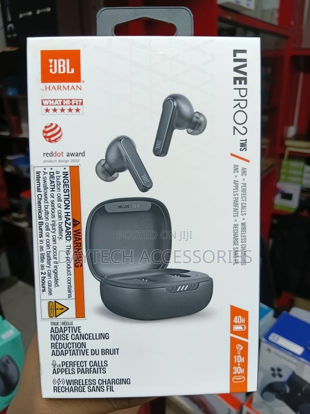 JBL Live Pro 2 True Wireless Noise Cancelling Earbuds - Black - thumbnail 2