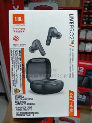 JBL Live Pro 2 True Wireless Noise Cancelling Earbuds - Black