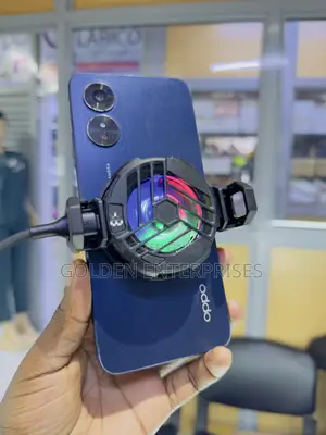 Universal Phone Cooling Fan – Silent Operation With RGB Lights