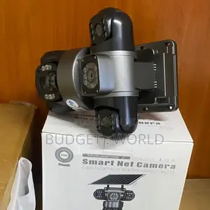Smart 4G Solar CCTV Camera – Triple Lens Full HD 360° Security System