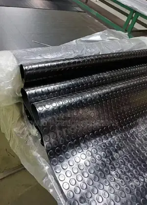 Easy Clean Rubber Coin Carpet