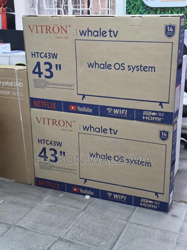Vitron 43 Inch Whale Smart TV (HTC43W) 2026 Frameless Full HD