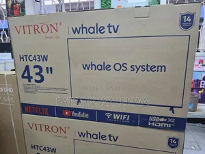 Vitron 43 Inch Whale Smart TV (HTC43W) 2026 Frameless Full HD