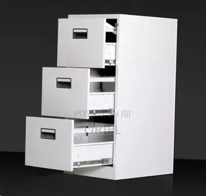 Office Cabinet : Three-Drawer Filing Document Filing Cabinet.