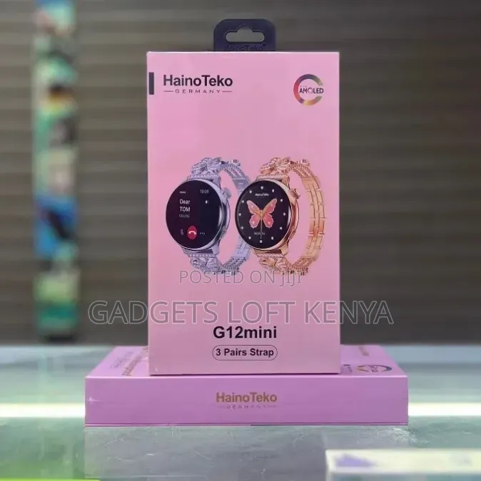 Hainoteko G12 Mini Smartwatch for Ladies 
With 3 Straps