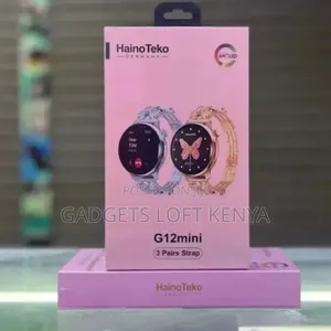 Hainoteko G12 Mini Smartwatch for Ladies 
With 3 Straps