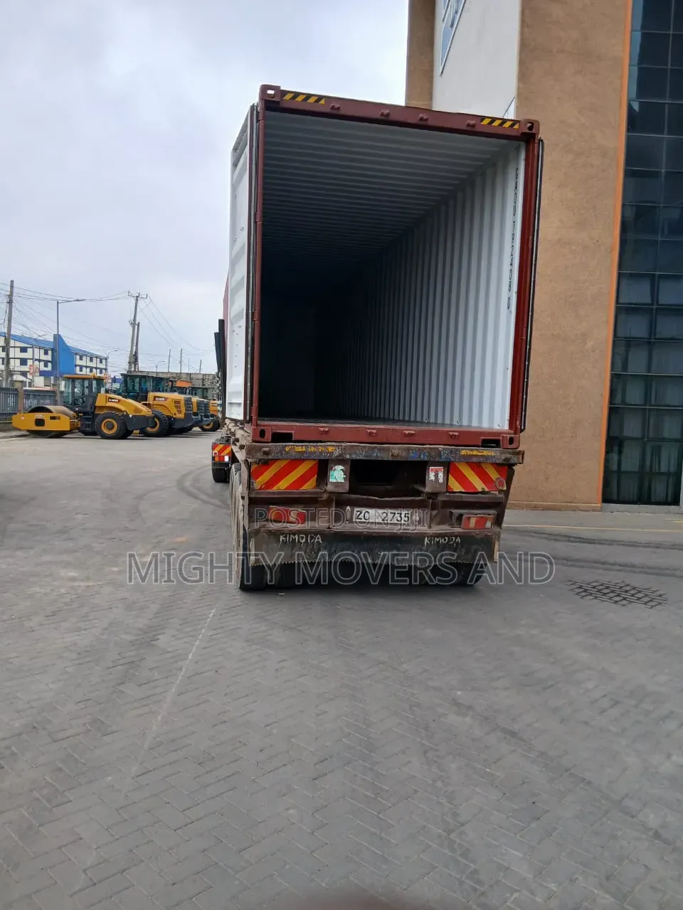 Road Freight- Truck Transport on Hand