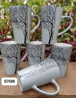 6 PC Ceramic Tree Mug /500 Ml Ceramic Mug