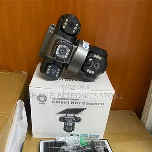 Weatherproof Triple-Lens PTZ Cam360 Degree 4g Solar CCTV Cam