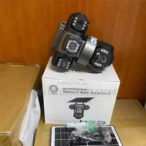 4gTriple Lens Solar CCTV Cam 360Degrees12mp Full Hd Smart Surveillance