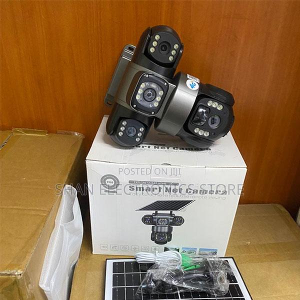 4gTriple Lens Solar CCTV Cam 360Degrees12mp Full Hd Smart Surveillance