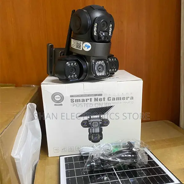 Perfect 360°Rotating Three Triple Lens Screen Surveillance Outdoor Cam
