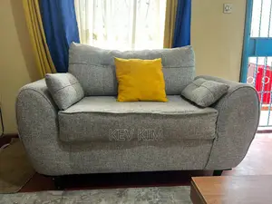 Elegant Modern Grey 5-Seater Sofa Set (3+2) + FREE Ottoman Cushions!
