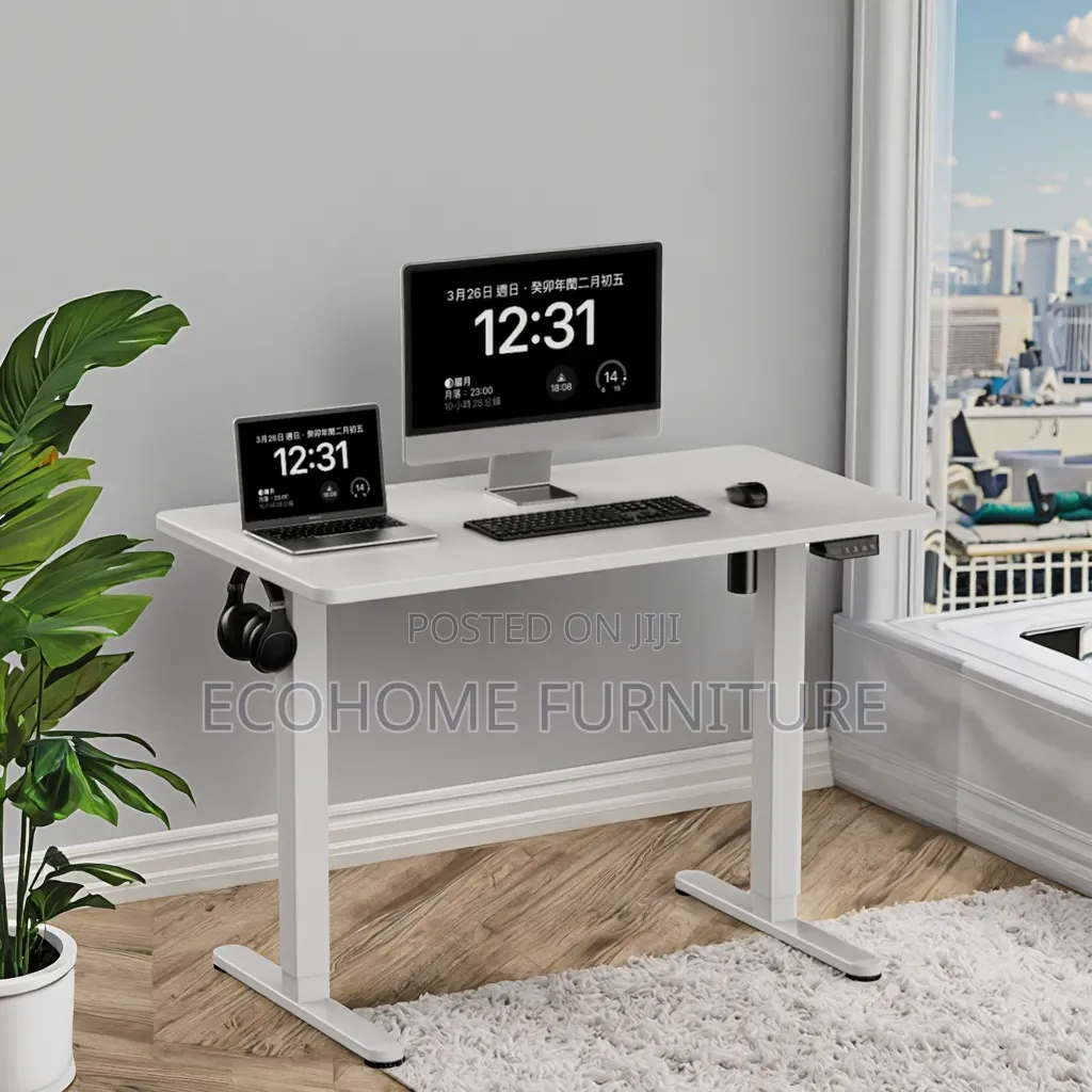 Home Study Desk ; 1.4m Adjustable Electric Desk