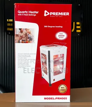 Premier 360 Degrees 2000w Quartz Heater Brand New Sealed