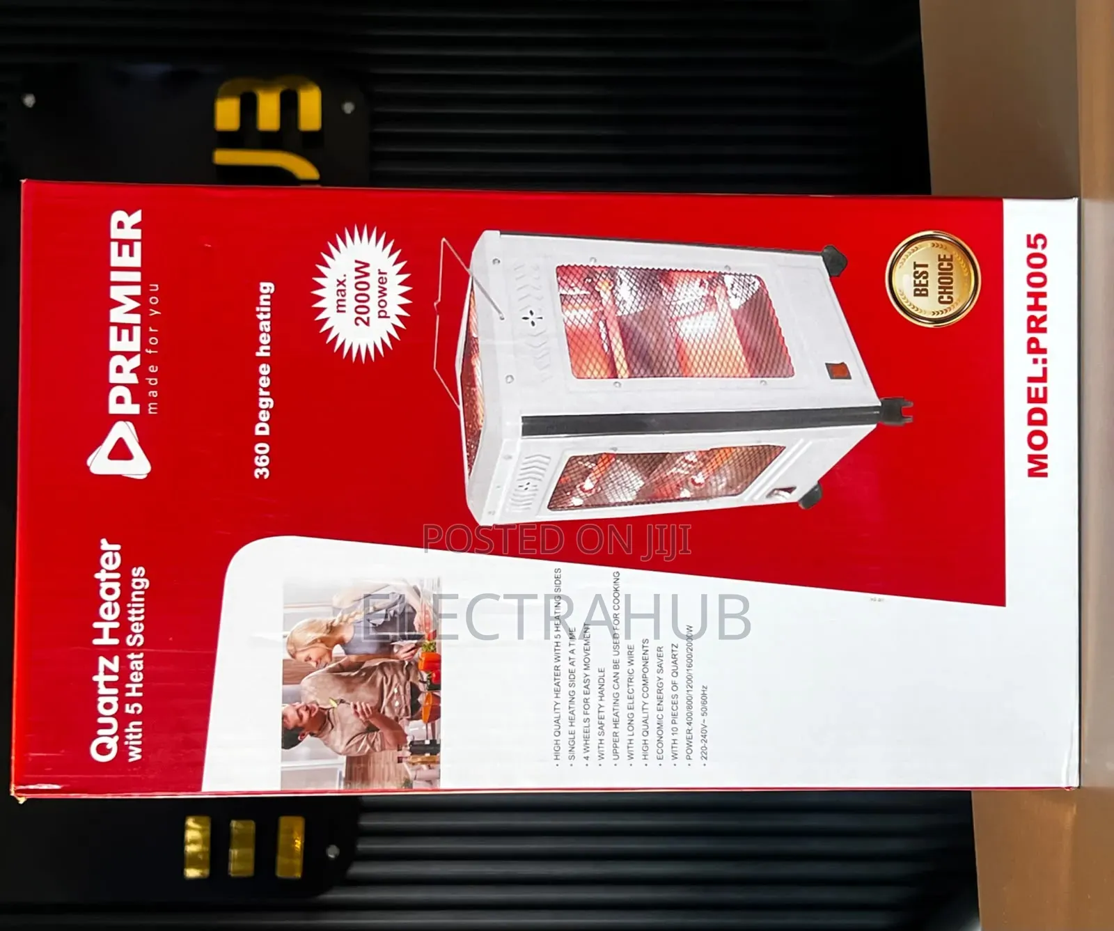 Premier 360 Degrees 2000w Quartz Heater Brand New Sealed