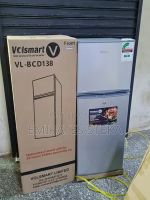 VOLSMART VL-BCD138,138L Mini Double Door Direct Cool Fridge