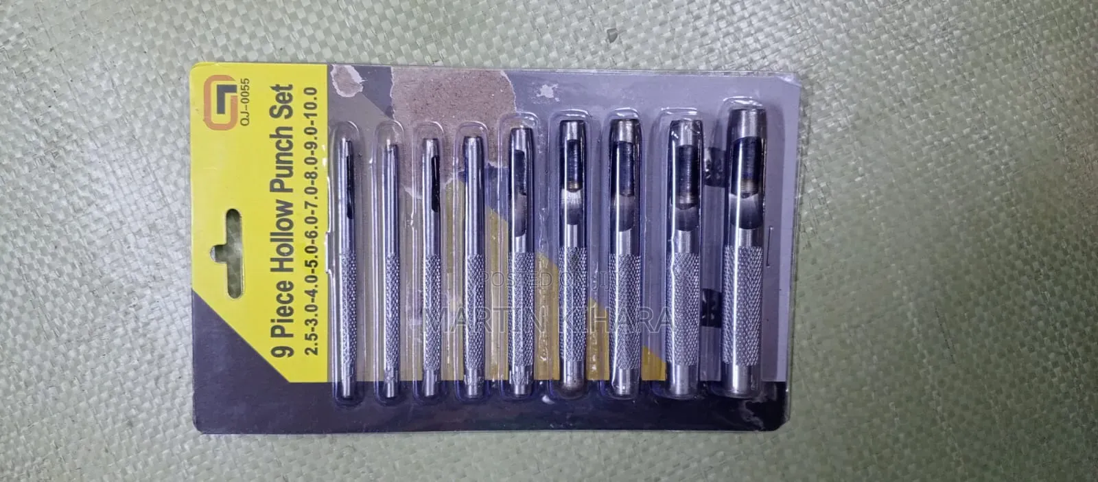 9 Piece Hollow Leather Punch Set