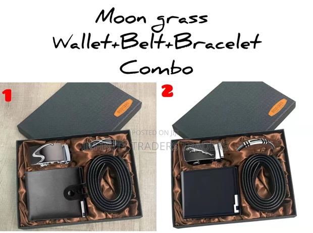 Moon Grass Wallet+Belt+Bracelet Combo