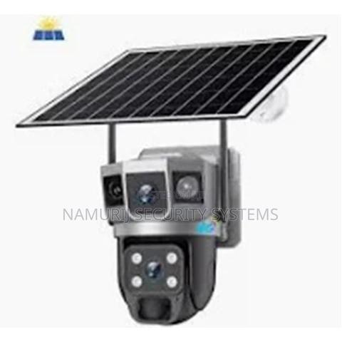 Dual Lens Solar Powered Camera - main view